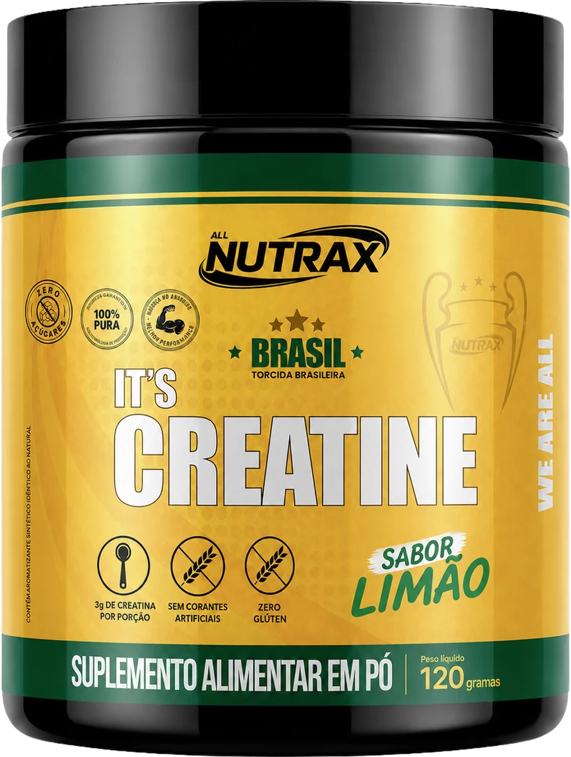 Pote It's Creatine sabor Limão, 120g